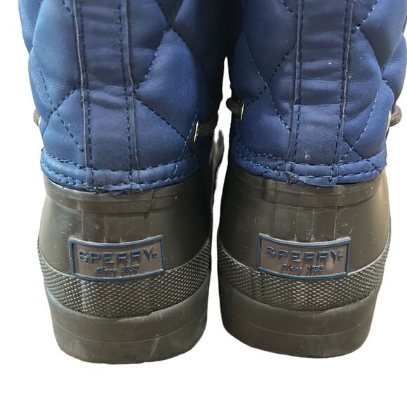 Sperry Top-Sider Women's Gosling Duck Boot, Navy/Brown women’s size 8 - Picture 3 of 11